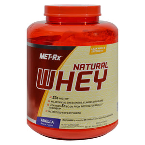 Met-rx Instantized 100% Natural Whey Powder Vanilla - 5 Lbs