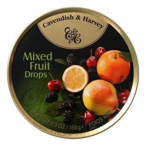 Cavendish And Harvey Fruit Tin - Mixed - Case Of 12 - 5.3 Oz