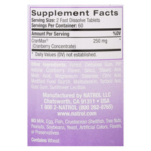 Load image into Gallery viewer, Natrol Cranberry Fast Dissolve - 250 Mg - 120 Tablets
