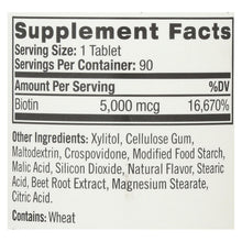 Load image into Gallery viewer, Natrol Biotin - Fast Dissolve - Strawberry - 5000 Mcg - 90 Tablets
