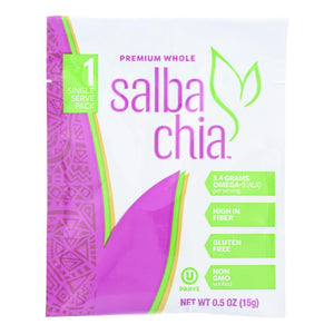 Salba Smart Chia Boost - Whole Seed - Case Of 14 - .5 Oz