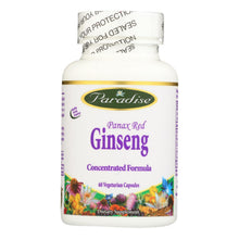 Load image into Gallery viewer, Paradise Herbs Panax Red Ginseng - 60 Vegetarian Capsules
