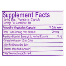 Load image into Gallery viewer, Paradise Herbs Panax Red Ginseng - 60 Vegetarian Capsules

