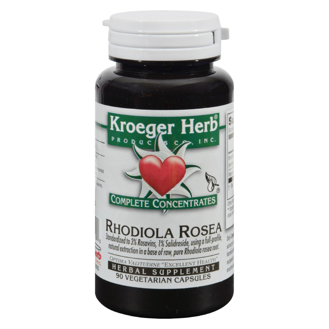 Kroeger Herb Rhodiola Rosea - 90 Vcaps