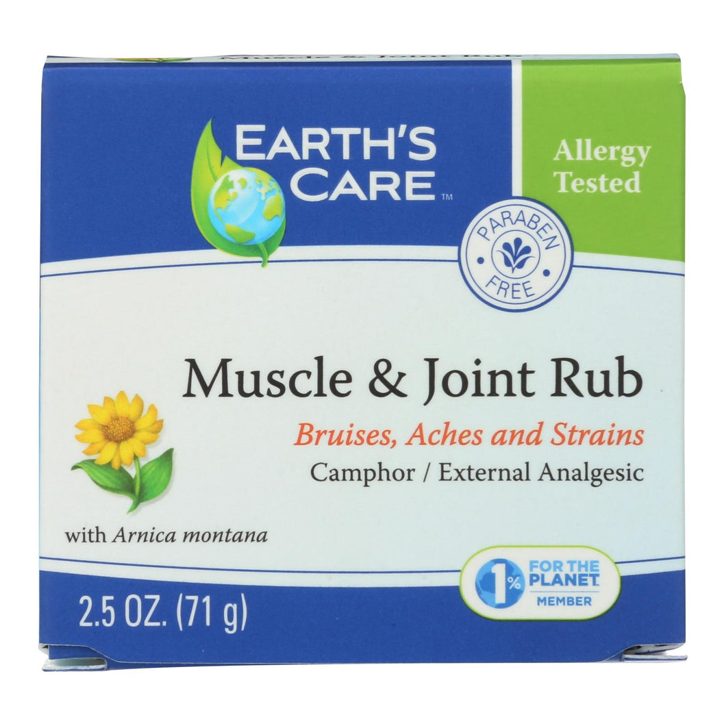 Earths Care Muscle And Joint Rub - 2.5 Oz