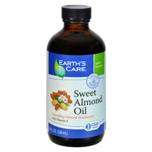 Load image into Gallery viewer, Earth&#39;s Care 100% Pure Sweet Almond Oil - 8 Fl Oz
