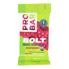 Load image into Gallery viewer, Probar Bolt Energy Chews - Organic Raspberry - 2.1 Oz - Case Of 12
