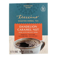 Load image into Gallery viewer, Teeccino Organic Herbal Coffee - Dandelion Caramel Nut - 10 Bags - Case Of 6
