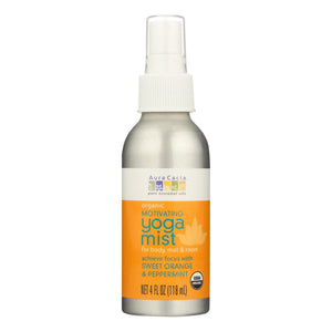 Aura Cacia - Organic Yoga Mist - Motivating Sweet Orange And Peppermint - 4 Oz