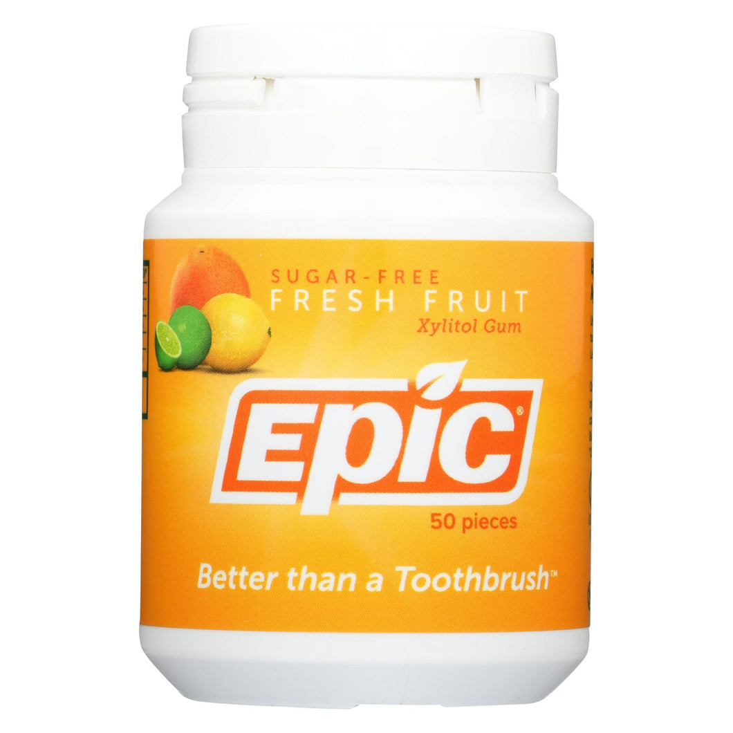 Epic Dental - Xylitol Gum - Fresh Fruit - 50 Pieces