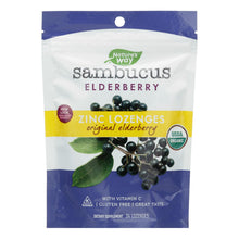 Load image into Gallery viewer, Nature's Way - Lozenge - Organic - Elderberr Zinc - 24 Count
