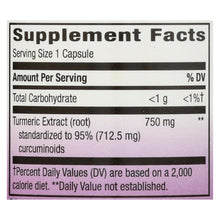Load image into Gallery viewer, Nature's Way - Turmeric - Maximum Potency - 750 Mg - 60 Vegetarian Capsules
