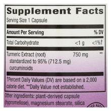 Load image into Gallery viewer, Nature's Way - Turmeric - Maximum Potency - 750 Mg - 60 Vegetarian Capsules
