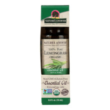 Load image into Gallery viewer, Nature&#39;s Answer - Organic Essential Oil - Lemongrass - 0.5 Oz.
