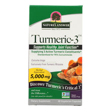 Load image into Gallery viewer, Nature's Answer - Turmeric-3 - 90 Vegetarian Capsules
