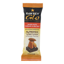 Load image into Gallery viewer, Raw Revolution Glo Bar - Mixed Nuts - Caramel And Sea Salt - 1.6 Oz - Case Of 12
