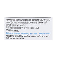 Load image into Gallery viewer, Tera&#39;s Whey Protein - Rbgh Free - Fair Trade Dark Chocolate - 24 Oz
