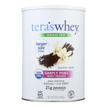 Load image into Gallery viewer, Tera&#39;s Whey Protein - Rbgh Free - Bourbon Vanilla - 24 Oz
