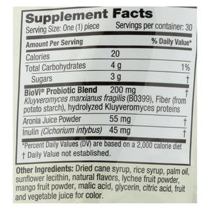 Biovi Probiotic - Antioxidant Blend - Natural Mixed Berry - 30 Soft Chews