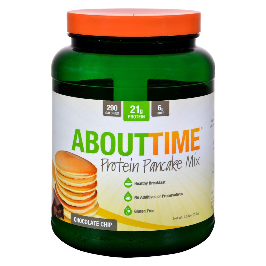 About Time - Protein Pancake Mix - Chocolate Chip - 1.5 Lb