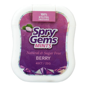 Spry Xylitol Gems - Berry - Case Of 6 - 40 Count