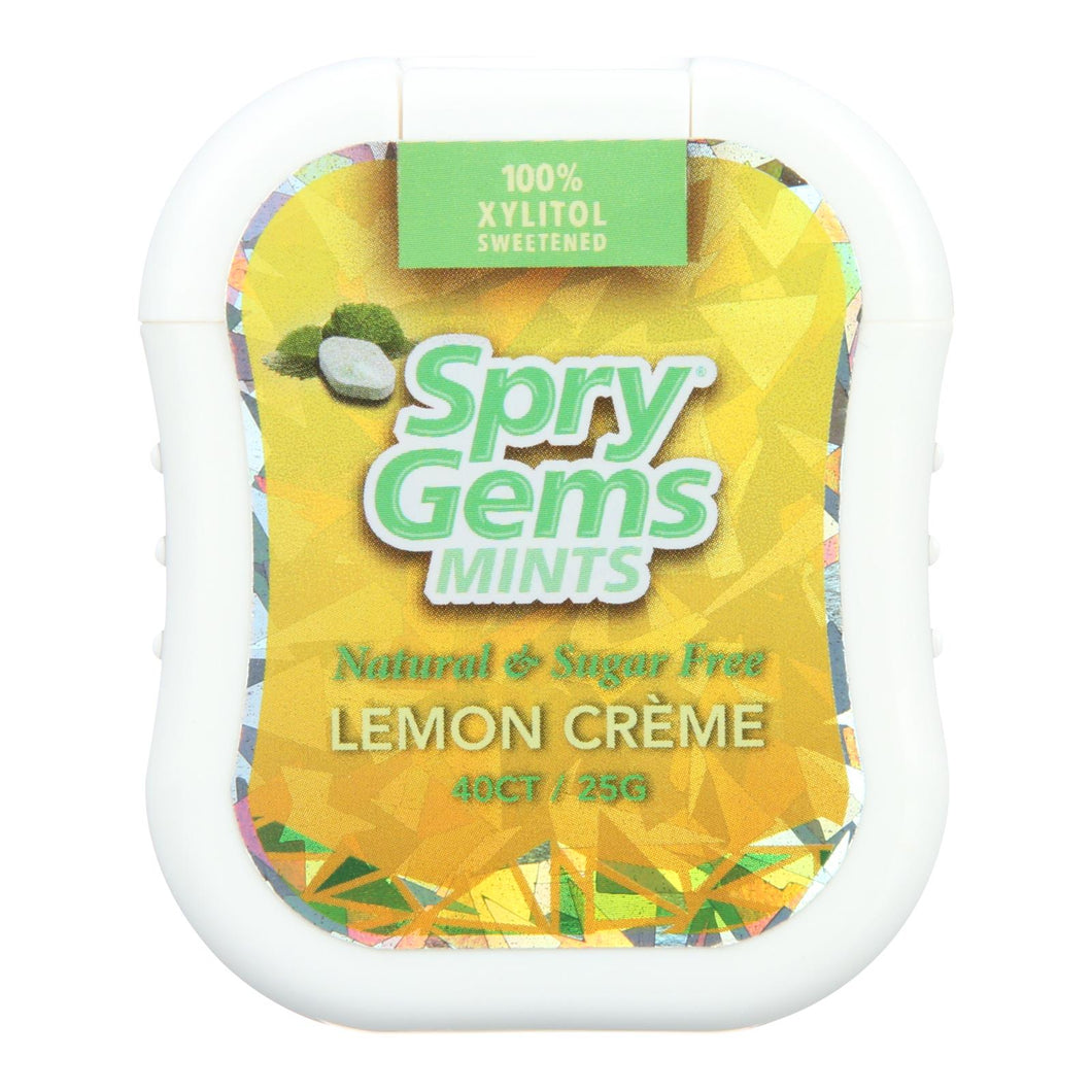 Spry Xylitol Gems - Lemon - Case Of 6 - 40 Count