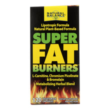 Load image into Gallery viewer, Natural Balance Super Fat Burners - 120 Vegetarian Capsules
