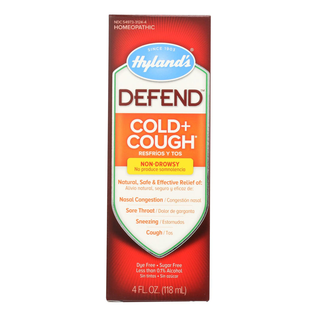 Hylands Homeopathic Hyland's Defend - Cold And Cough - 4 Fl Oz.