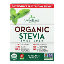 Load image into Gallery viewer, Sweet Leaf Sweetener - Organic - Stevia - 70 Count
