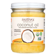 Load image into Gallery viewer, Nutiva Organic Coconut Oil - Buttery - Case Of 6 - 14 Oz.
