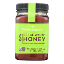 Load image into Gallery viewer, Wedderspoon Honey - Beechwood - 100 Percent Raw - 17.6 Oz
