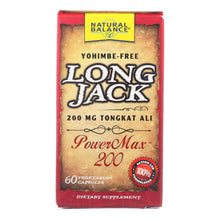 Load image into Gallery viewer, Natural Balance - Long Jack Powermax 200 - 1 Each - 60 Vcap
