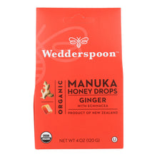 Load image into Gallery viewer, Wedderspoon Drops - Organic - Manuka - 15+ - Ginger - 4 Oz

