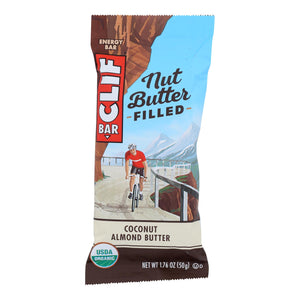 Clif Bar Organic Nut Butter Filled Energy Bar - Coconut Almond Butter - Case Of 12 - 1.76 Oz.