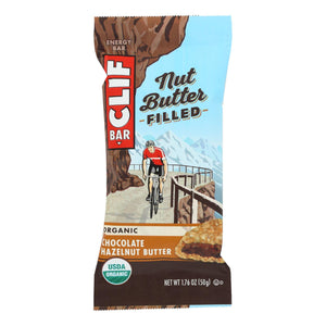 Clif Bar Organic Nut Butter Filled Energy Bar - Chocolate Hazelnut Butter - Case Of 12 - 1.76 Oz.