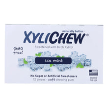 Load image into Gallery viewer, Xylichew Chewing Gum - Ice Mint - Case Of 24 - 12 Pieces
