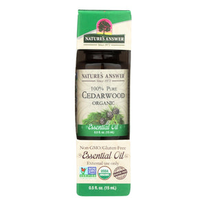 Nature's Answer - Organic Essential Oil - Cedarwood - 0.5 Oz.