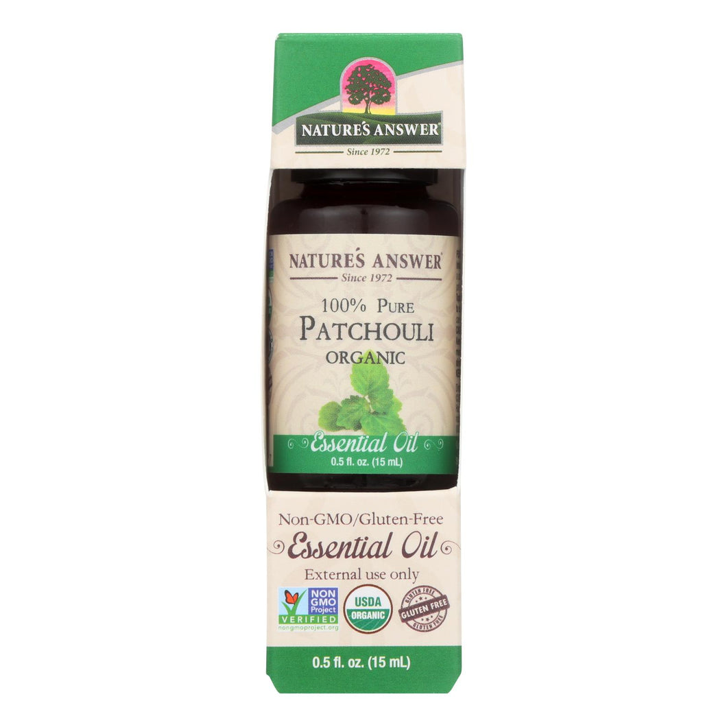 Nature's Answer - Organic Essential Oil - Patchouli - 0.5 Oz.