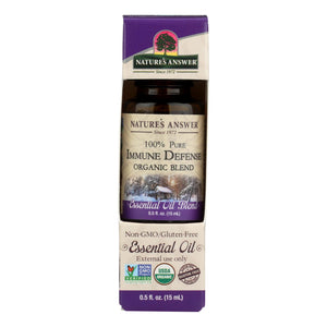 Nature's Answer - Organic Essential Oil Blend - Immune Defense - 0.5 Oz.