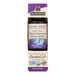 Nature's Answer - Organic Essential Oil Blend - Night Snooze - 0.5 Oz.