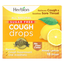 Load image into Gallery viewer, Herbion Naturals Honey Lemon Cough Drops  - 1 Each - 18 Ct
