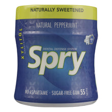 Load image into Gallery viewer, Spry Xylitol Gum - Stronger Longer Peppermint - Case Of 6 - 55 Count
