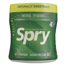 Load image into Gallery viewer, Spry Xylitol Gum - Stronger Longer Spearmint - Case Of 6 - 55 Count
