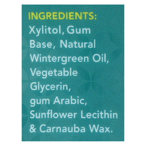 Spry Xylitol Gum - Stronger Longer Wintergreen - Case Of 6 - 55 Count