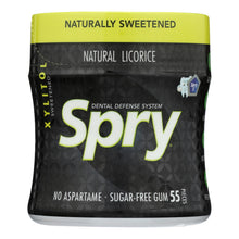 Load image into Gallery viewer, Spry Xylitol Gum - Stronger Longer Licorice - Case Of 6 - 55 Count
