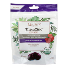 Load image into Gallery viewer, Quantum Research Zinc Lozenges - Elderberry Raspberry - 18 Count
