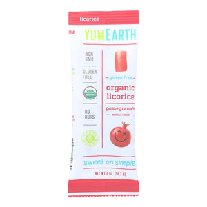 Yumearth Organics Licorice - Organic - Pomegranate - Case Of 12 - 2 Oz