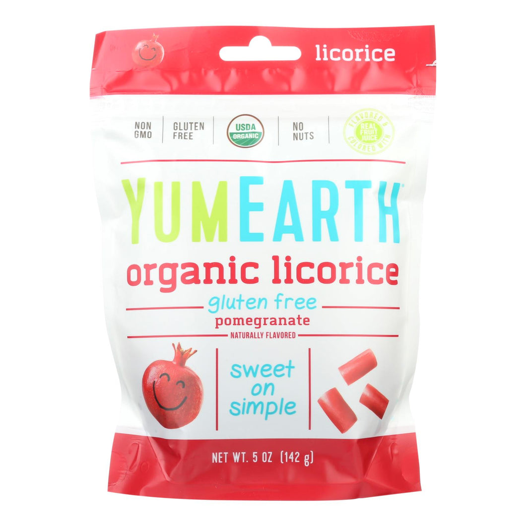 Yumearth Organics Soft Eating - Pomegranate Licorice - Case Of 12 - 5 Oz.