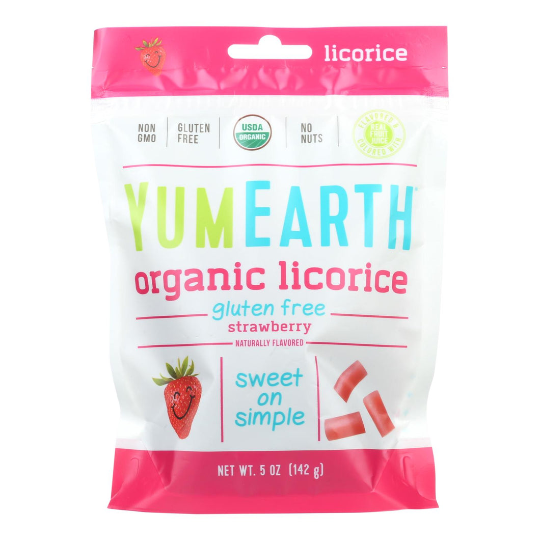 Yumearth Organics Soft Eating - Strawberry Licorice - Case Of 12 - 5 Oz.