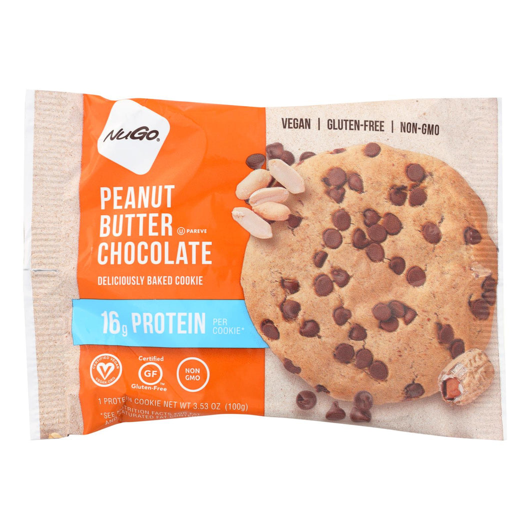 Nugo Nutrition Bar Cookie - Protein - Peanut Butter Chocolate - Case Of 12 - 3.53 Oz